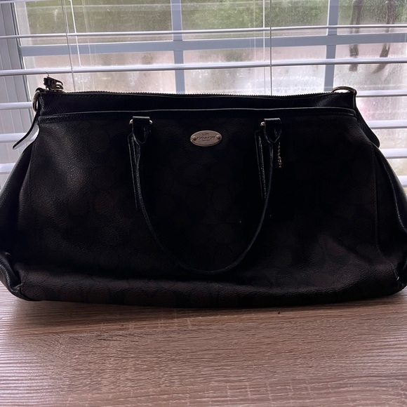 Coach Handbags - Coach Pebbled Leather Morgan Satchel F35185 Midnight Blue Handbag Shoulder Bag